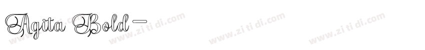 Agita Bold字体转换
